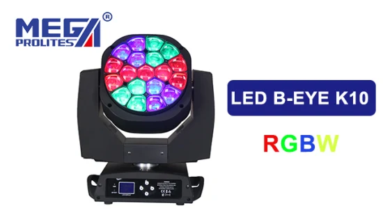 Lumière principale mobile de scène de DJ de lavage de zoom d'oeil d'abeille de 19 X 15W RGBW LED